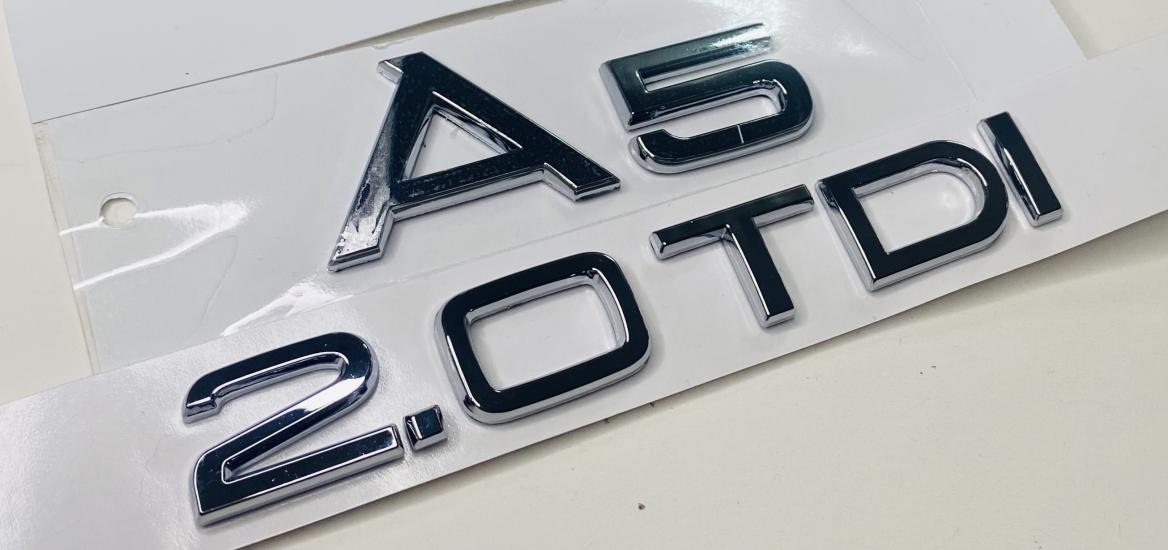 AUDİ A5 2.0 TDİ 2005 - 2017 ARKA BAGAJ YAZISI KROM SET