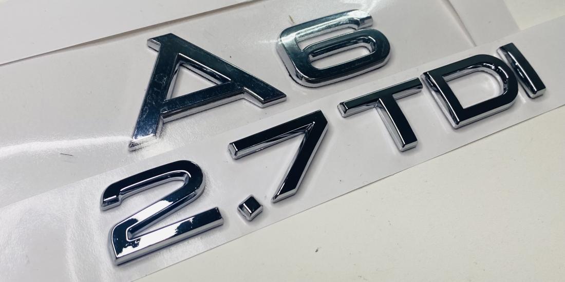 AUDİ A6 2.7 TDİ 2010 - 2014 ARKA BAGAJ YAZISI KROM SET