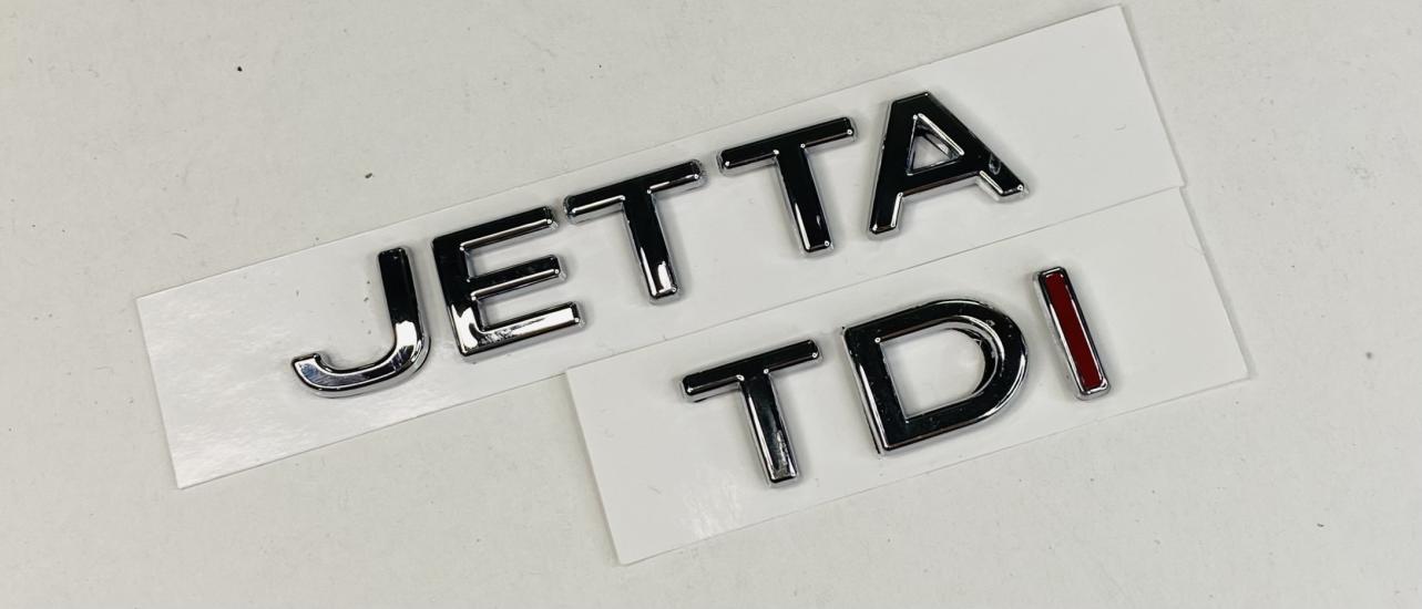 VOLKSWAGEN JETTA 2005 - 2010 TDİ TEK KIRMIZI ARKA BAGAJ YAZISI SET